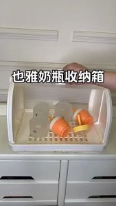 🇲🇾Ready Stock Yeya Baby Bottle Storage Box Drain Rack Baby Supplies Tableware Dustproof Cover Rack Bottle Drying Rack