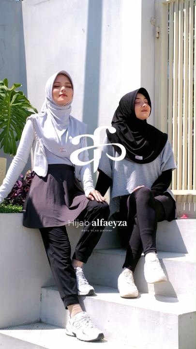 Hijab Sport Pinguin Bergo Sport Oval Jilbab Olahraga Faeyza