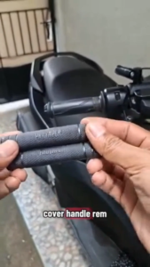 1 set-Protaper Karet Handle Rem Motor Hitam 2 Pcs Universal Premium Quality untuk Sepeda Motor