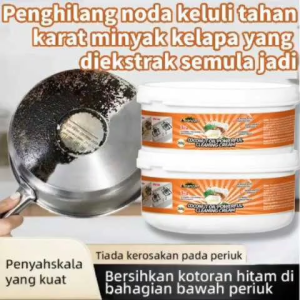 Coconut Oil Cleaning Cream 260g Multi-Purpose Kitchen Cleaner Stain Remover for Cookware Sinks Stovetops & Bathroom Tiles