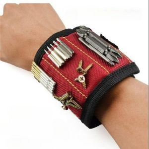 Powerful Magnetic Tool Magnetic Wristband - Used to Secure Screws Nails Drill Bits and Strong Magnetic Wrist Tool Kits Parts