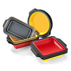 Thực Phẩm Chống Dính Bánh Khuôn Nướng Bánh Tròn & Hình Chữ Nhật Bánh Mì Chảo Thân Thiện Với Môi Trường Dụng Cụ Nhà Bếp Làm Bánh