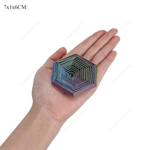 3D Printed Hexagon Fingertip Toys Kids Adults Spinning Transforming Geometric Cubes Sensory Decompression Fidget Toy Gifts