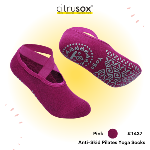 CITRUSOX Yoga Anti-Skid High Banded Barre Grip Socks #sports #pilates #barre #reformer #nonslip #antislip (22-25cm EU36-40) #1437
