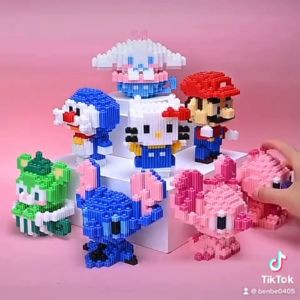 Mô Hình Lắp Ráp Mini Nhân Vật Hoạt Hình Đồ Chơi Lắp Ráp MIni Động Vật  Đáng Yêu Cho Bé