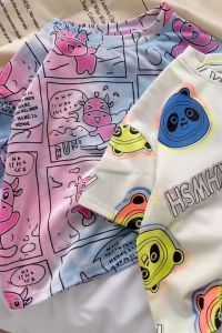 Áo đôi mẹ và bé GELU KIDS Đồ đôi mẹ và bé  Áo gia đình Đồng phục gia đình Áo thun cho mẹ và bé áo cộc tay áo phông cho mẹ và bé thích hợp cho mẹ và bé mặc đi chơi ở nhà mùa hè  A198 free size áo mẹ size riêng cho bé