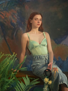 เสื้อชั้นในผ้าไหมสำหรับผู้หญิง ทรงสลิมฟิต ใส่ด้านนอก เสื้อกั๊กแบบเกาะอก ช่วงฤดูร้อน คอลเลกชันฤดูร้อน 2024