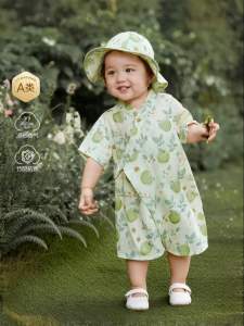 SHI YUE JIE JING | Spring Summer Bamboo Cotton Outwear Onesie Newborn
