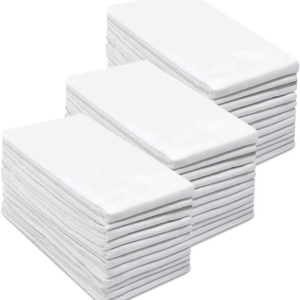 4/6/10Pcs Simple White 100% Soft Absorbent Cotton Napkins Bar Towels Cooking and Baking Tea Towels Dish Towels Scouring Pad