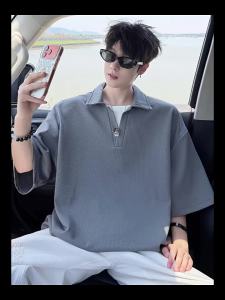 ZUOFEILI | Fake Two-Piece Textured Layering Casual Loose Fit T-Shirt