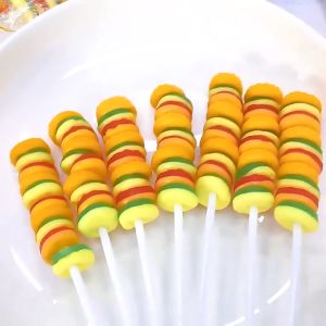 金稻谷-汉堡包串烧软糖 28克 QQ弹弹 果汁味儿童零食 JINDAOGU-Hamburger Gummy 28G