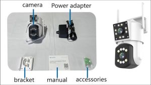 LLSEE CCTV WIFI camera 4K 8MP 10X zoom PTZ outdoor surveillance camera IP security camera two-way call color night vision AI mobile tracking