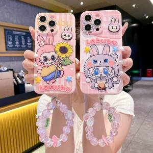 for OPPO A5X A3x A3 A5 Pro A17 A18 A38 A78 A79 Reno 14 13 12 11 F 8T 8Z 7Z 6Z A16 A95 A15 A5 A9 A94 A54 A53 Labubu Strap Phone Case