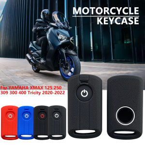 For YAMAHA XMax 125 250 309 300 400 Tricity 2020 2021 2022 NMAX 125 Tmax Tech Max Silicone Remote Key Cover Case Key Keychain