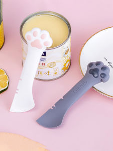 Cute Cat Claw Can Opener Pet Spoon Wet Food Mixer Cat Supplies Dog Food And Supplies Cat Diet Utensils Universal Pet Tools