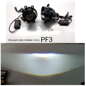 Projector Foglamp Fog Lamp LED Lampu Kabut Tembak 3 WARNA 3 Inch