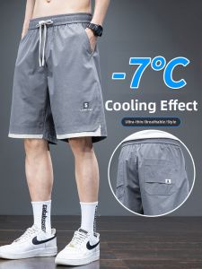 Icy Silk Lightweight Casual Shorts For Men 5-inch Shorts