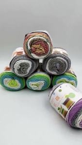 High Quality Worsted Wool Thread Colorful Eco-dyed Needlework Baby Cotton Cashmere Yarn For Hand Knitting Crochet Drop Shipping