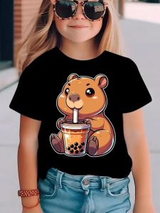 Bandai | 2026 Printed Kids Shirts Chanukah Girls Boys Outfit Tops Jewish Holiday Child Clothes Toddler Short Sleeve Tee