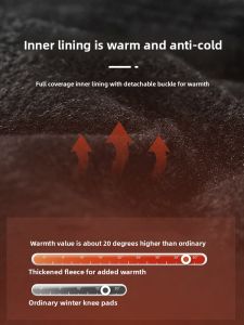 MONLEYTA | Motorcycle Riding Gear Knee Pads Warmth Insulation Electric Car Battery Vehicle Anti-fall Cold Resistance Fleece Lined Leg Protection