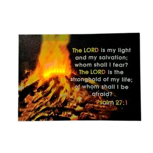 LED Canvas Frame with Bible Verse * The Lord is My Light " Wall Hang * Christian Gifts * Good News and Resources