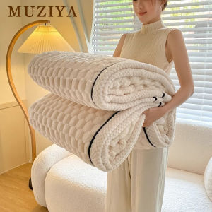 Classy Milk Velvet Blanket Thickened Winter Beanie Velvet Blanket Warm with Velvet Home Sofa Shawl Blanket