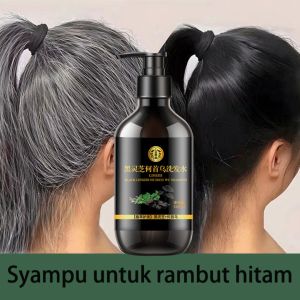 Black hair shampoo Black Ganoderma Shampoo 300ml Repair hair follicles Mild oil control Long acting itching relief White hair turns black hair Smooth hair Dandruff removal Radiant hair follicle melanin