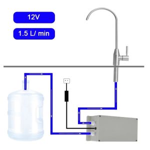Electric Water Pump Faucet Galley Automatic Water Suction Pump 12V 1.5 L/ min Caravan Motorhome Boat Kitchen Water Pump