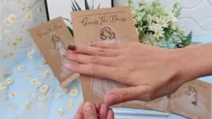 20pcs/set Guess the Dress Bridal Shower Games for Guests Wedding Shower Games Cards Fun Wedding Party Supplies Games Ideas