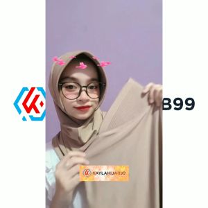 Kaylahijab99 Kerudung bergo sport pet tebal jilbab instan Sporty Olah Raga Bergo Hijab Sport voli Jilbab instan Pet Tebal Coklat Pramuka