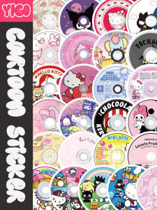 HelloKitty กระดาษติดเครื่องมือเขียนบันทึก DIY สำหรับโทรศัพท์มือถือ แผ่นดิสก์ กระดาษติดกาวกันน้ำ กางเกงขาสั้นลายการ์ตูน