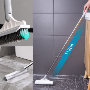 Cây chà sàn nhà tắm cây chà toilet dài 1.12m thiết kế 2 đầu gạt nước và đầu chổi xoay 120 độ Bee Boy