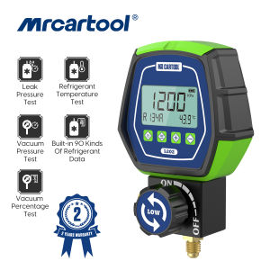 (✅จัดส่งจากประเทศไทย+รับประกัน2ปี✅) MRCARTOOL L202 ชุดเกจแมนิโฟลด์ดิจิทัลอุปกรณ์ทดสอบ HVAC สำหรับการบำรุงรักษาอากาศตัวทดสอบอุณหภูมิแรงดันสุญญากาศตัวกรอง A/c ระบบทำความเย็น