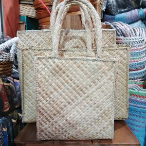 Tas anyaman pandan - tas handmade cantik - tas belanja etnik - All size