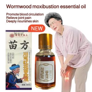 🔥HOT🔥Wormwood moxibustion essential oil Safflower seedling moxibustion liquid Shoulder neck and waist Promote blood circulation Soothing massage oil 艾灸按摩油 促进血液循环按摩油 缓解肌肉酸痛按摩精油