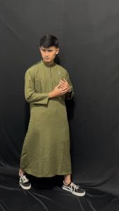 Jubah Pria Model Resleting Lengan Panjang List Saku Jubah Pria Remaja Dan Dewasa