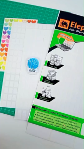 Elephant กระดาษสติ๊กเกอร์ ป้ายแล็บสติ๊กเกอร์ จำนวน 15 แผ่น/แพ็ค