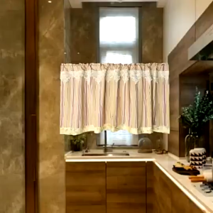 BHQ Lace Floral Blackout Diaphanous Short Curtain Window Blackout Curtain Room Decor Langsir Tingkap