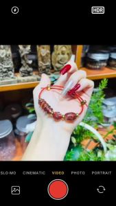 vòng tay nữ cỏ 4 lá thạch anh tóc đỏ tự nhiên vip mix đồng điếu và lu thống thạch anh tóc đỏ vip vòng tay đá phong thuỷ hợp mệnh thổ mệnh hoả trang sức thiết kế đủ hoá đơn thẻ bảo hành