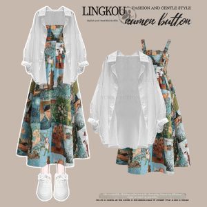 NUMEN BUTTON | Elegant Large Size Womens Spring Summer Suit Dress