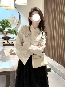 New Spring Autumn French Salt Series Elegant Sophisticated Chinese Style High Fashion Set Dress Two Piece Set Womens Wear