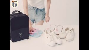 Túi đựng giày dép du lịch 3 ngăn chống nướcCó thể cố định trên valiKhông gian bên trong rộng rãi