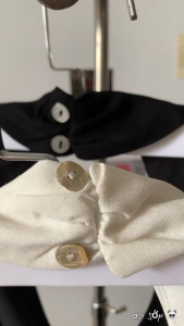 Đen/ Trắng Áo/ Đầm chữ A linen có lót cổ yếm túi thật 2 bên hở lưng khoá kéo mặc 2 kiểu basic thoải mái quyến rũ REDA DRESS