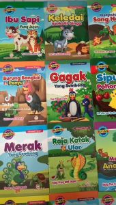 BUKU CERITA ANAK BERGAMBAR BUKU DONGENG ANAK CERITA BINATANG LENGKAP FULL COLOUR BILINGUAL I SERBA JAYA