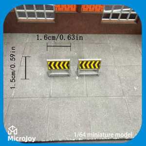 Bộ 2 Mô Hình Cảnh Chi Tiết Bằng Nhựa Resin Gồm Biển Báo Giao Thông Thu Nhỏ Tỷ Lệ 1:64 Và Bộ Trang Trí Xe Cứu Hỏa Dùng Để Trang Trí Cảnh Xe Hơi.