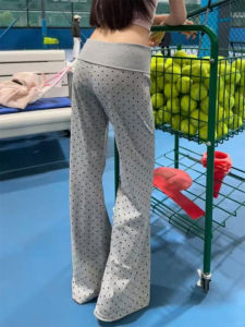 LANMENGYA | Summer High Waist Flared Pant for Fitness Slimming
