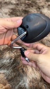 Kính chiếu hậu kiểu giọt nước chân cong 10 li xi inox - gắn mọi loại xe [giá 1 kính bên trái]