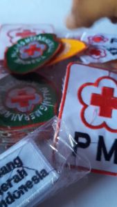 LOGO PMI BORDIR/LOGO PALANG MERAH INDONESIA BORDIR