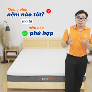 [HOẢ TỐC HCM] Nệm Siêu Foam Mật Độ Cao Fami Dream Vạn Xuân Nâng Đỡ Cơ Thể Siêu Tốt Giúp Ngủ Ngon Mỗi Đêm