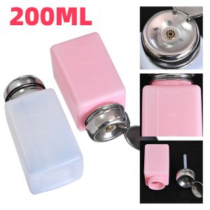1Pcs 200ml Empty Nail Press Bottle: A Refillable Solution for Your Nail Art Needs